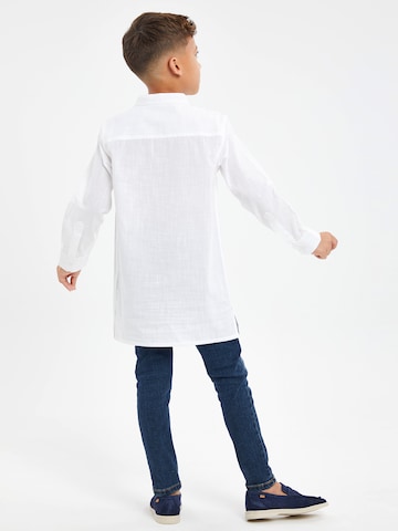 Comfort fit Camicia 'Braden' di Threadboys in bianco