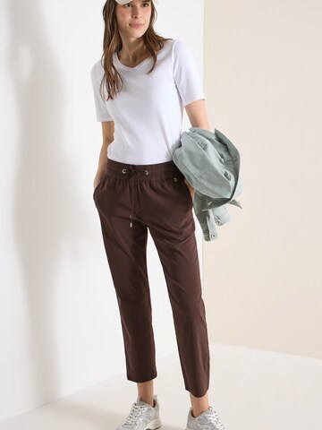 CECIL Regular Broek 'Tracey' in Bruin: voorkant