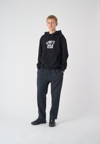 Cleptomanicx Sweatshirt 'Early Birds' in Black