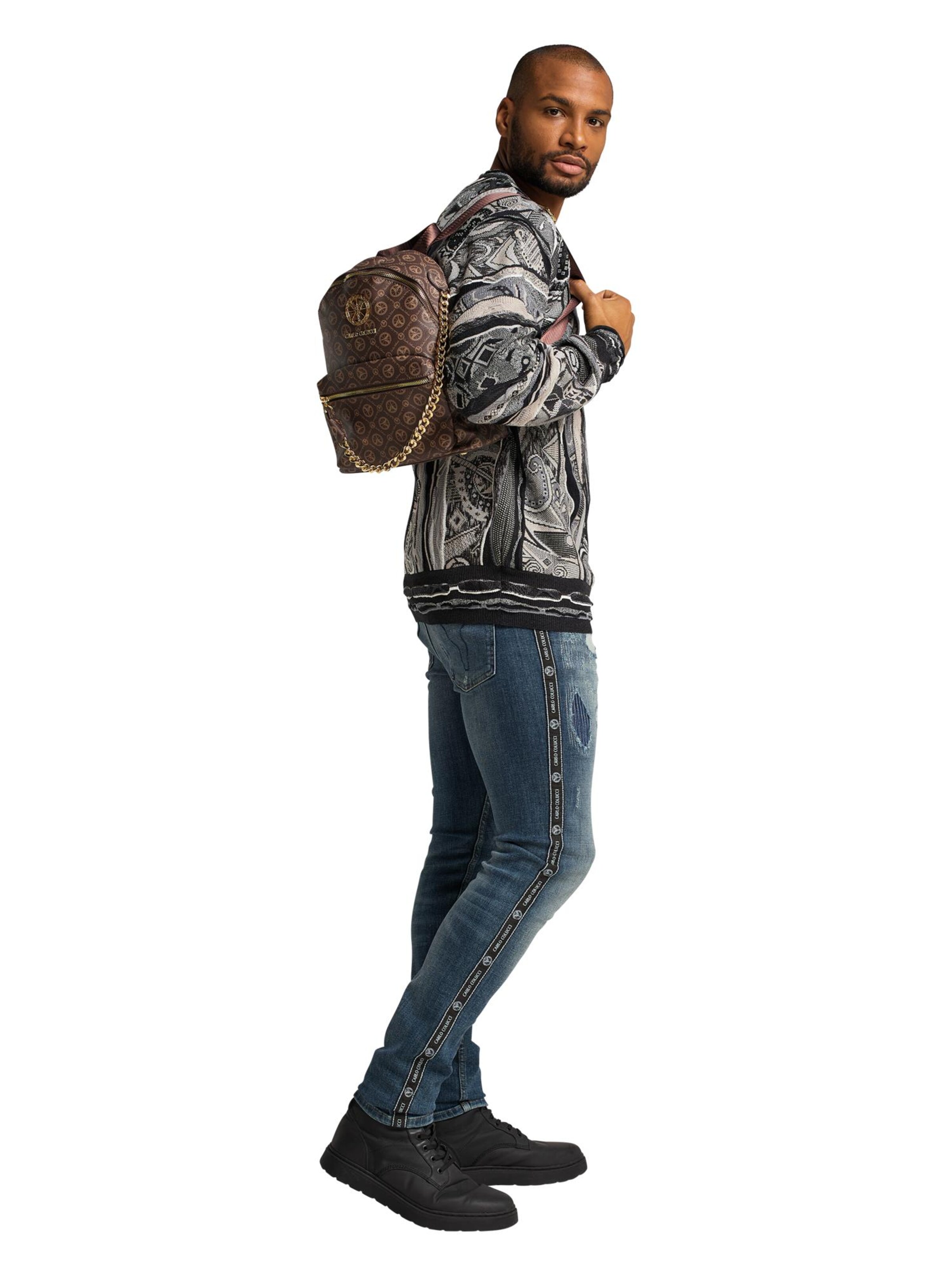 Sac à dos 'Costanzo' Carlo Colucci en marron