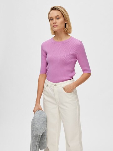 Pull-over 'Mala' SELECTED FEMME en violet