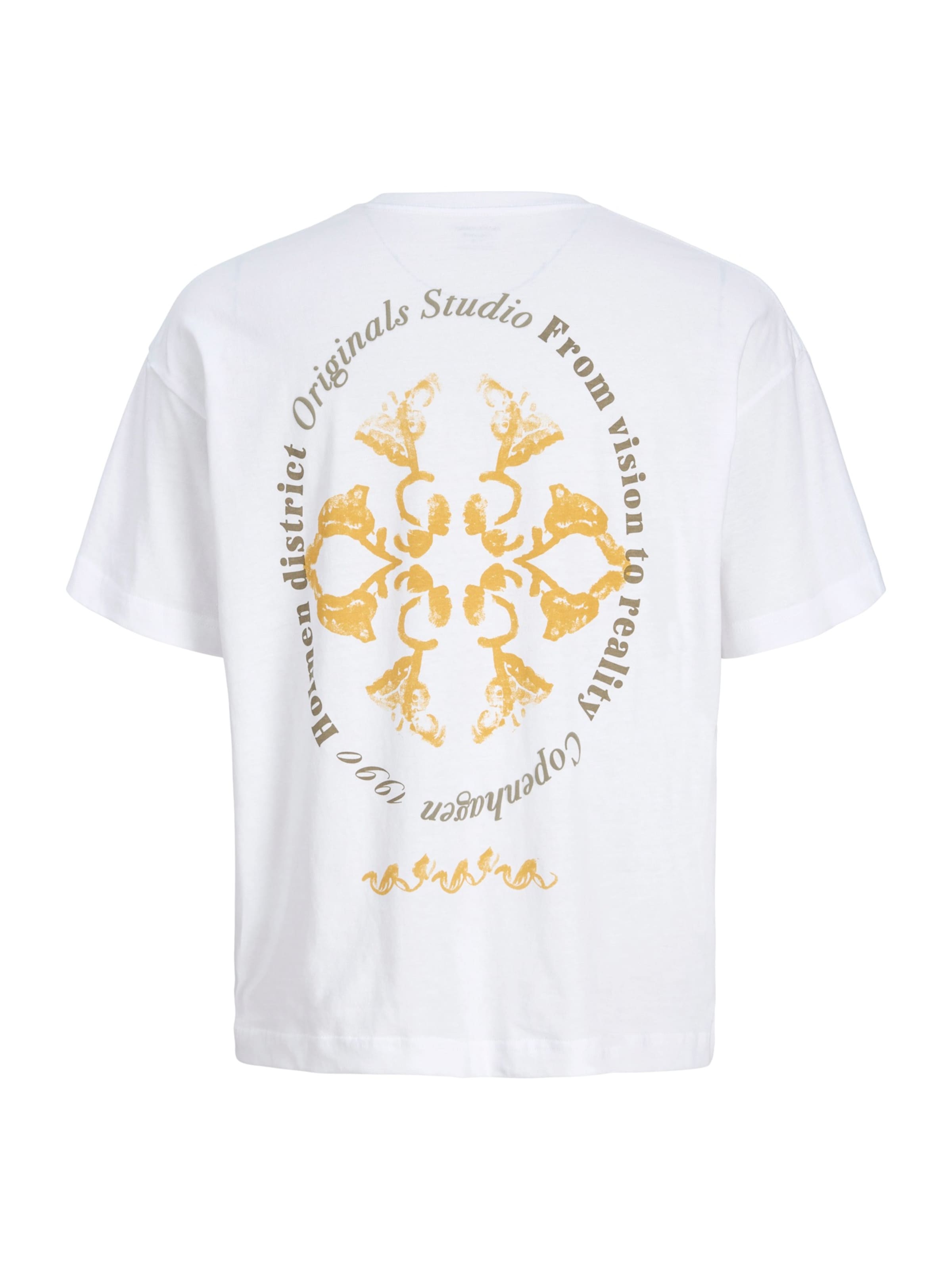 Jack & Jones Junior - Camiseta 'JORMONTAUK' en blanco