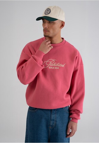 Prohibited Sweatshirt 'Bohemian' in Rood: voorkant