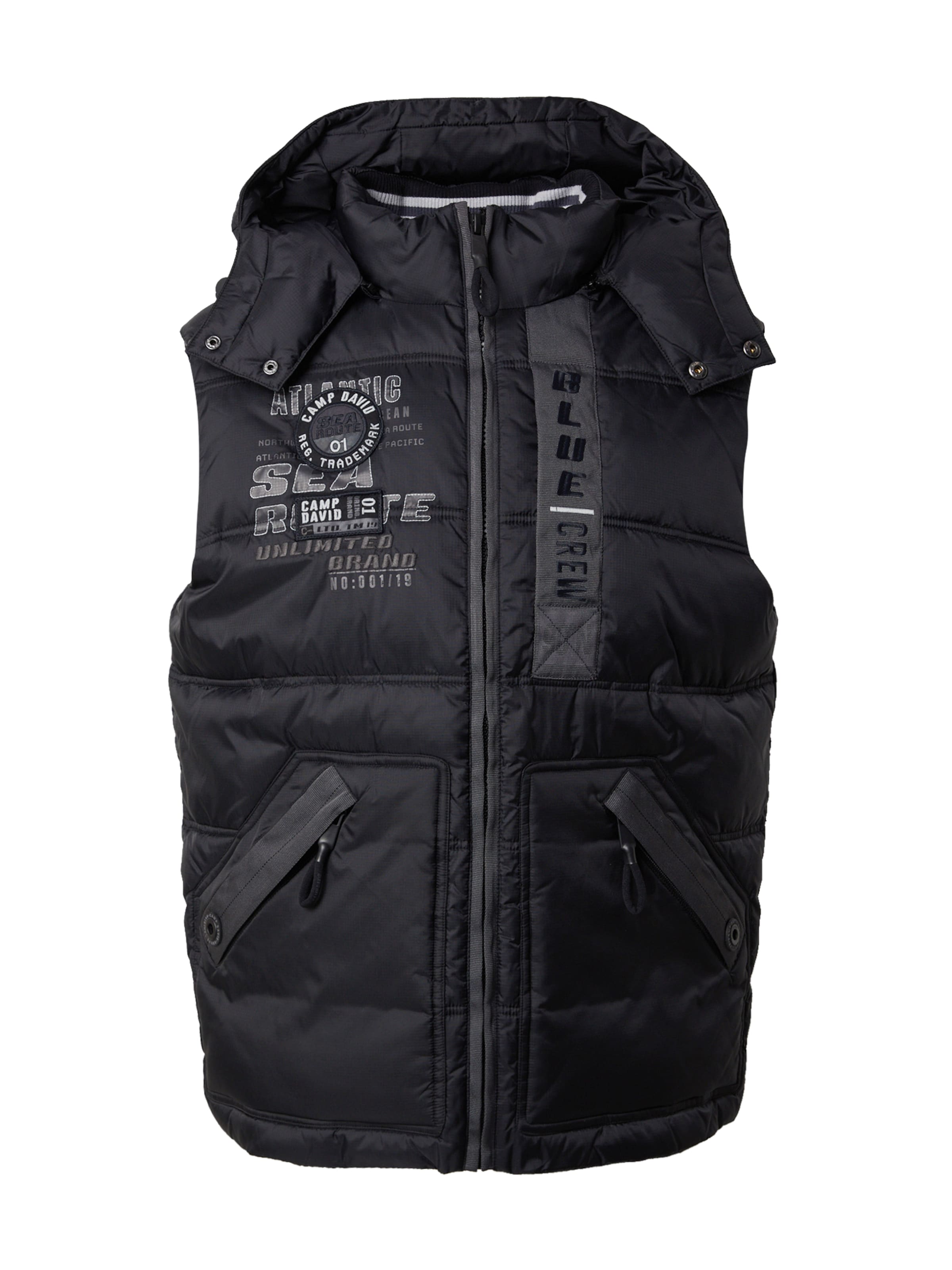 CAMP DAVID Γιλέκο σε μαύρο: μπροστά