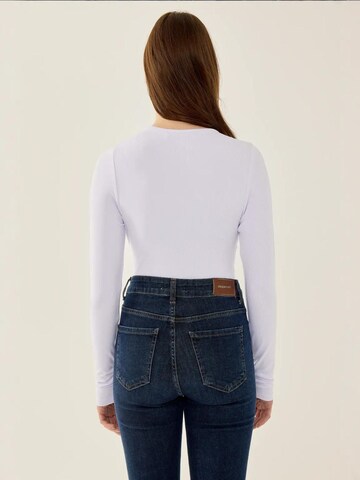 Hiccup Blouse body in Wit