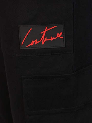 The Couture Club Tapered Cargobroek in Zwart