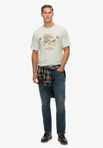 T-Shirt 'Campaign Souvenir' Superdry en beige