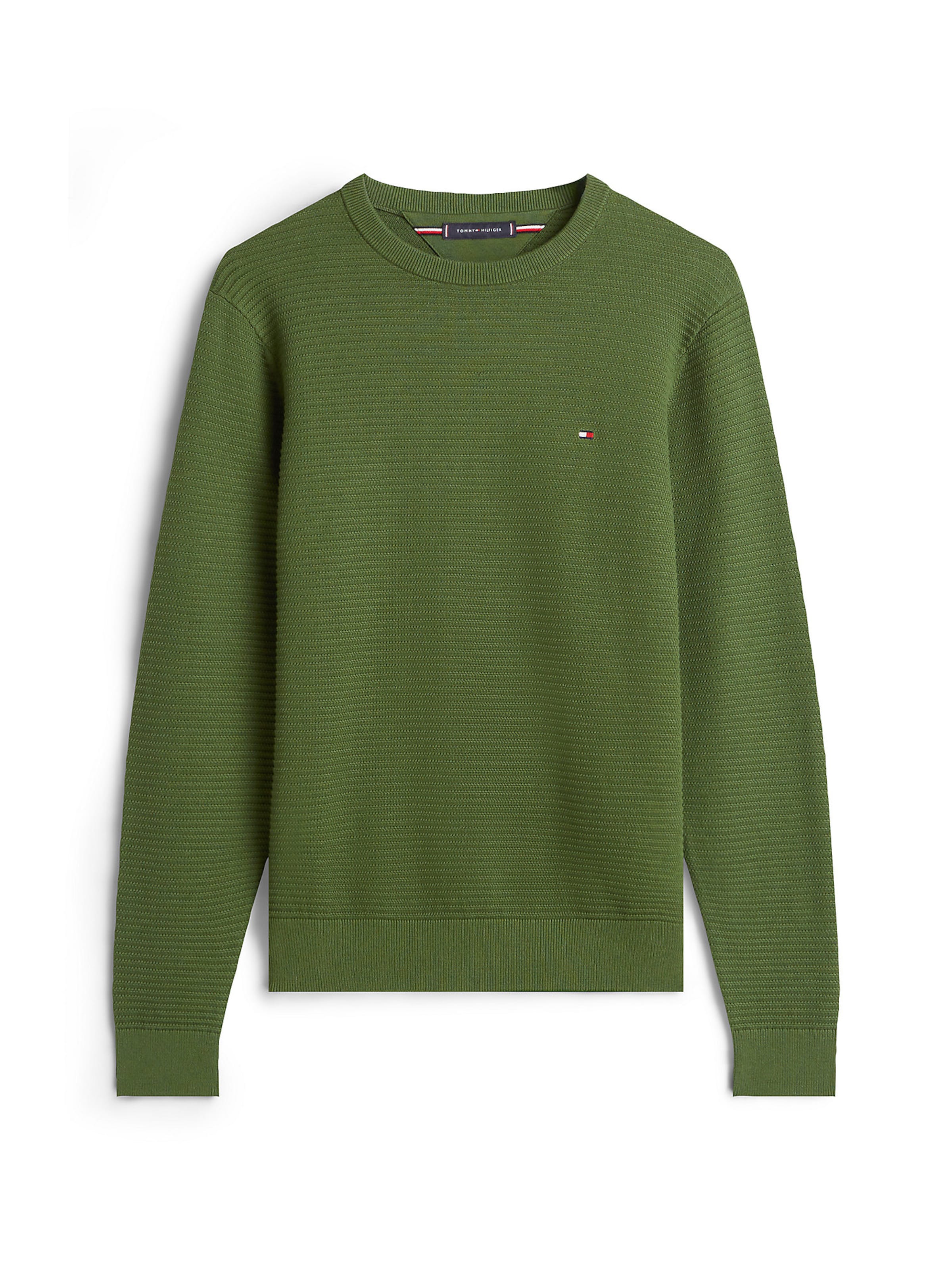 TOMMY HILFIGER Pullover in Grün: Vorderseite