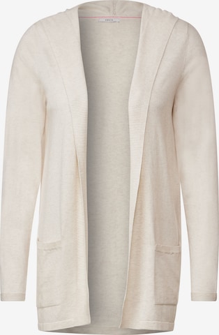 CECIL Knit Cardigan in Beige: front