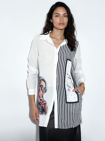 Camicia da donna di MSN Collection in bianco: frontale