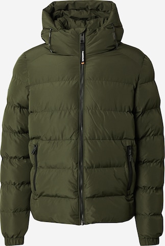 Superdry Зимняя куртка в Зеленый: спереди