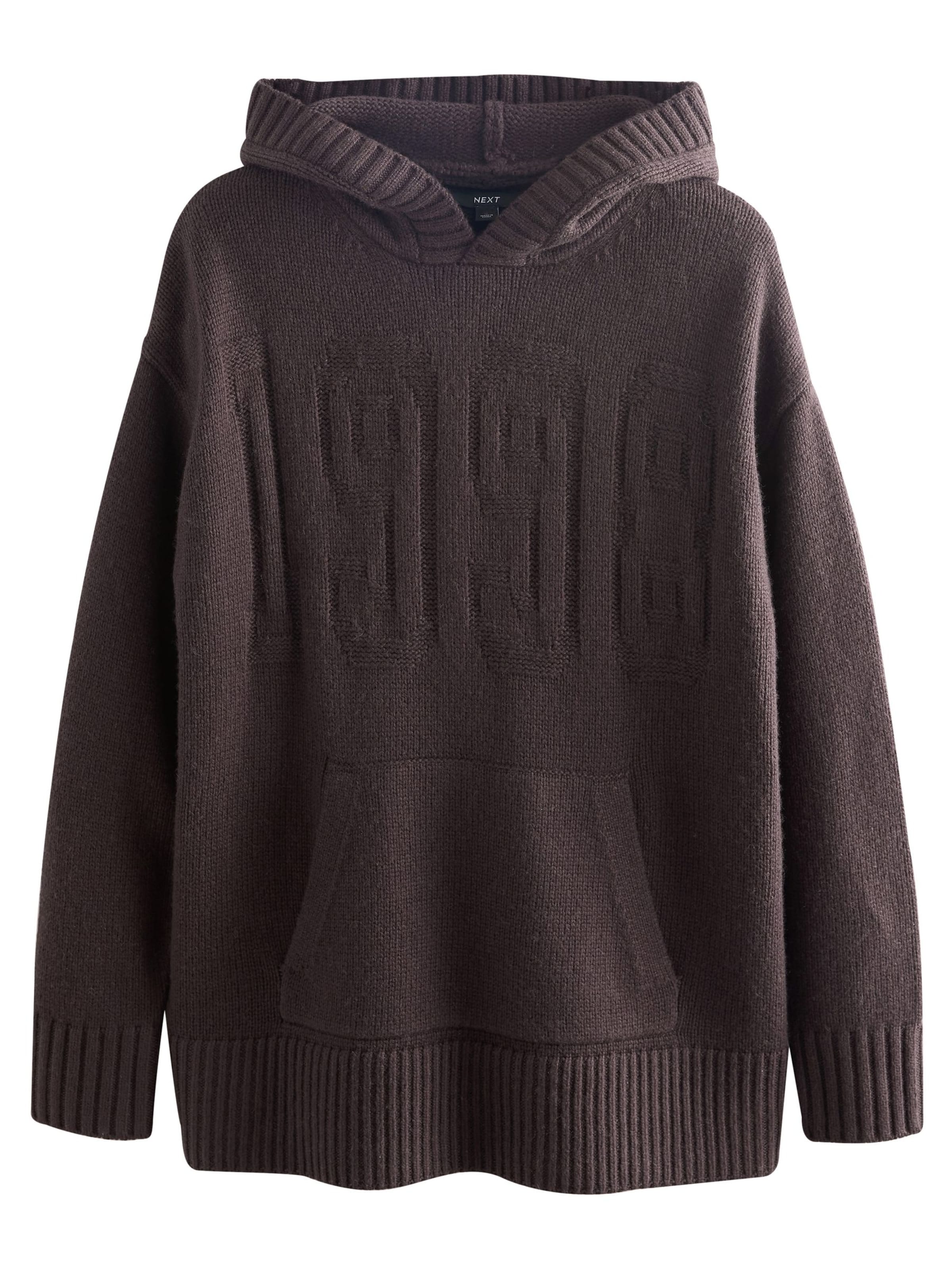 Megztinis be užsegimo iš Next, spalva – šokolado spalva, Prekių apžvalga