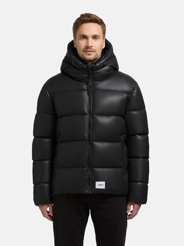 khujo Winterjacke 'Coen' in Schwarz: Vorderseite