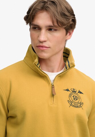 Superdry & Co Sweatshirt 'Varsity' in Gelb