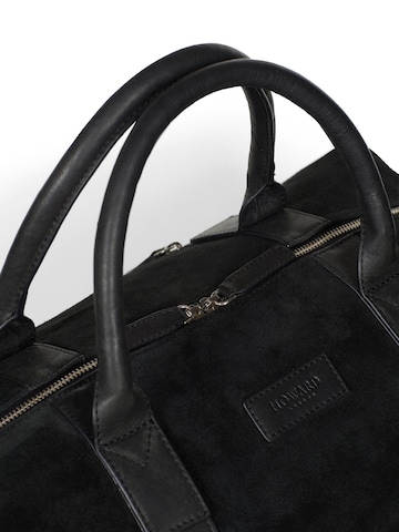 Howard London Weekend bag 'Weekend Bag Steven Suede Black' in Black