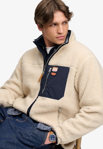 Superdry & Co Bluza polarowa w kolorze beżowy