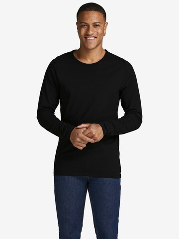 JACK & JONES Shirt 'Basic' in Zwart: voorkant