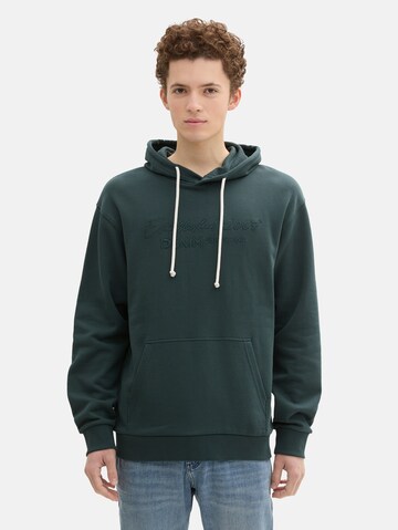 TOM TAILOR DENIM Sweatshirt in Green: front