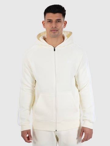Veste de survêtement 'Miran' Smilodox en beige : devant
