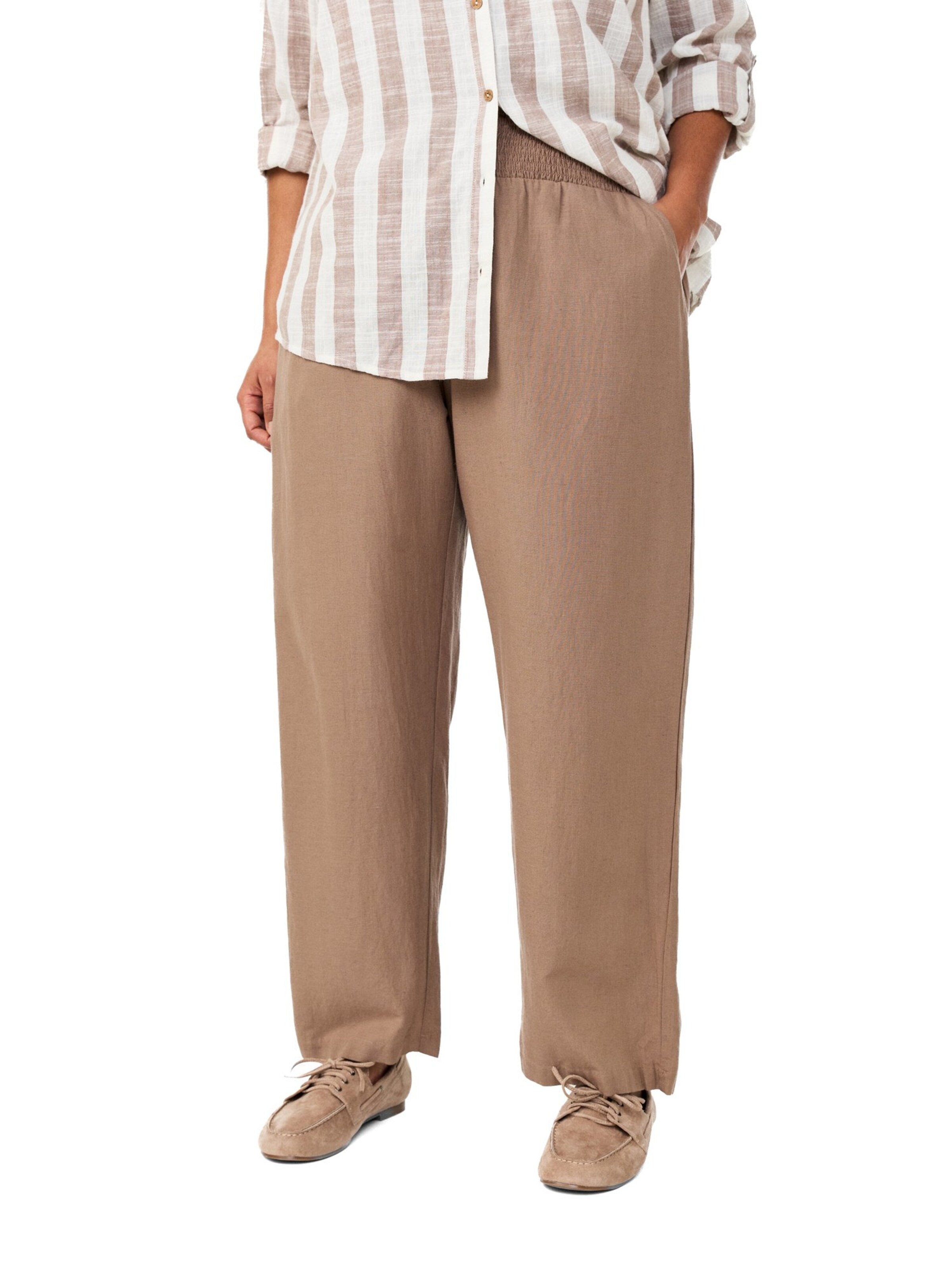 Zizzi Normální Kalhoty 'VEllie' – hnědá