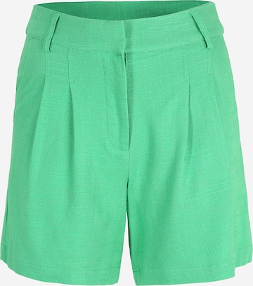 Y.A.S Petite Loose fit Pleat-Front Pants 'ISMA' in Green: front