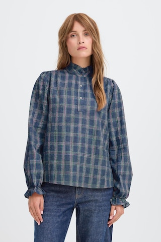 Pulz Bluse 'PZSHELLY' i blå: forside