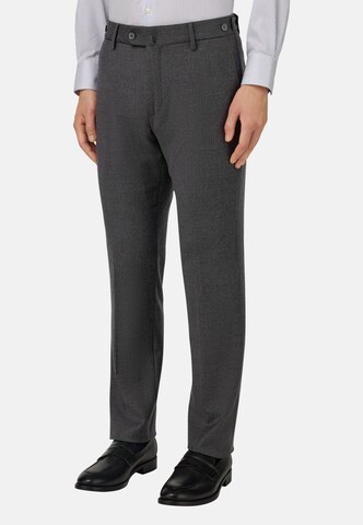 Regular Pantalon à plis Boggi Milano en gris : devant