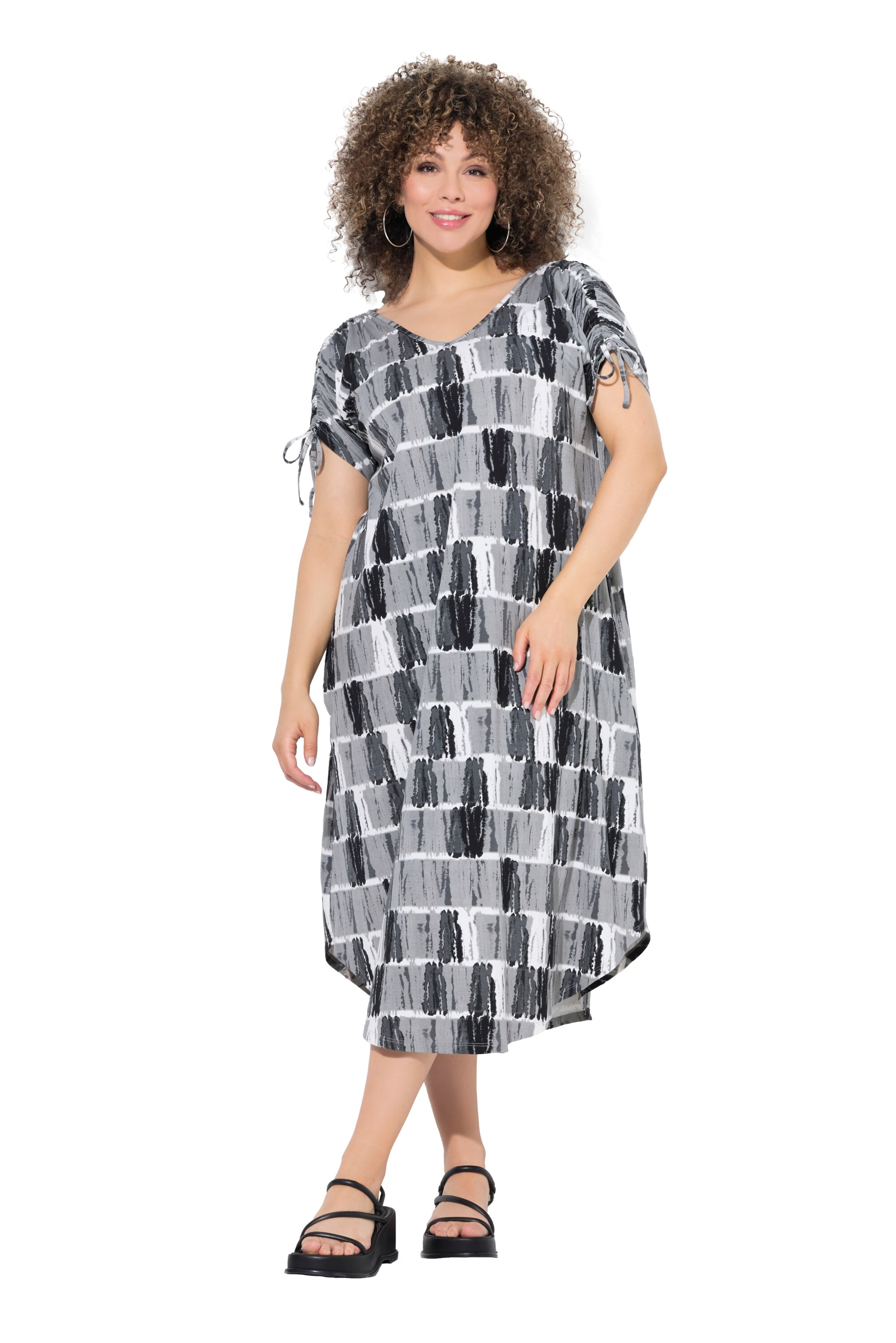 Ulla Popken Kleid in Grau: Vorderseite