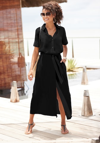 LASCANA Kleid in Schwarz: Vorderseite