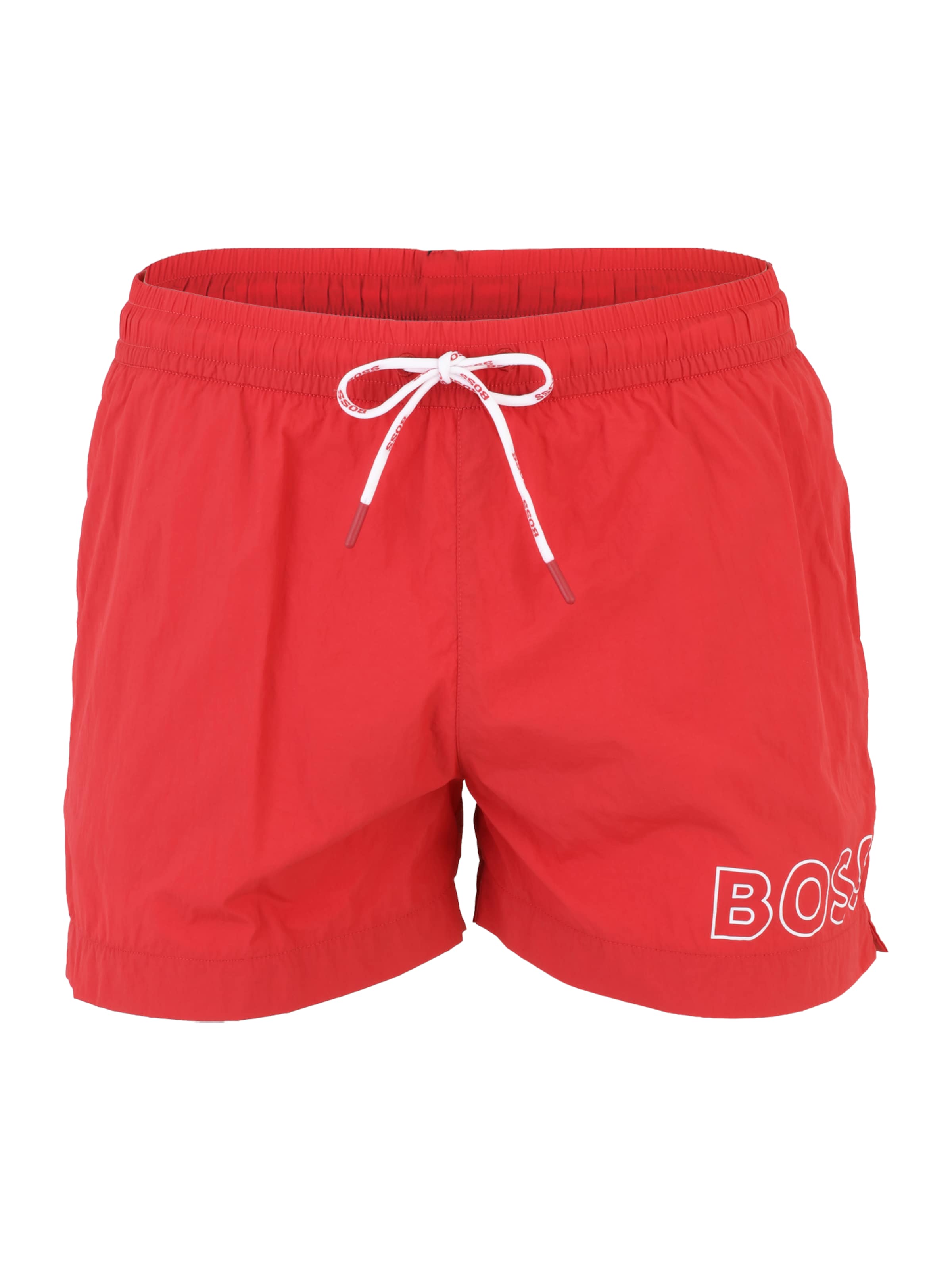 BOSS Плавательные шорты 'Mooneye' в Красный: спереди