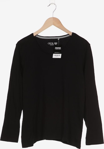 CECIL Langarmshirt XL in Schwarz: predná strana