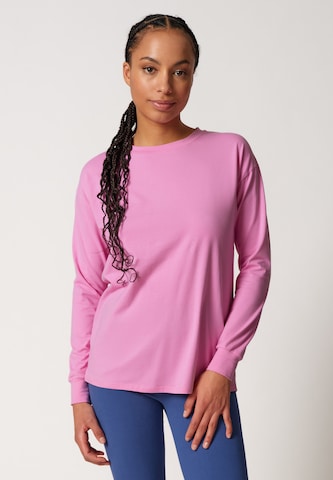 Skiny Pajama shirt 'Every Night' in Pink: front