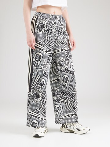 ADIDAS SPORTSWEAR Wide leg Sports trousers 'FARM TIRO' in Black: front