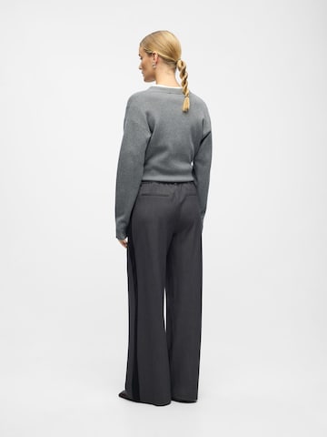 OBJECT Wide Leg Bukser 'LISA' i grå