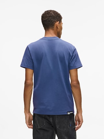 KARL LAGERFELD JEANS Shirt ' SCHMAL GESCHNITTENES' in Blue