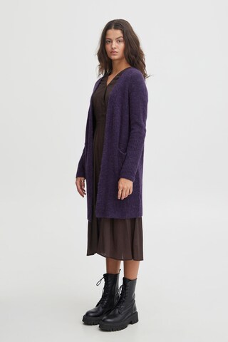 ICHI Knit Cardigan 'kamara' in Purple