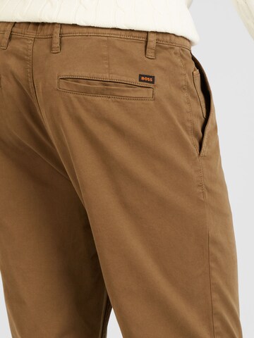 Slimfit Pantaloni chino di BOSS in marrone