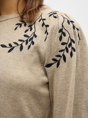 OBJECT Sweater 'OBJThess' in Brown