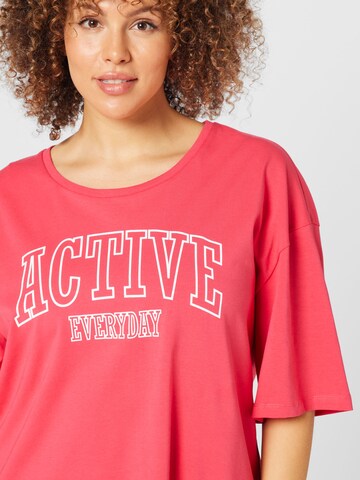 Active by Zizzi Performance Shirt 'ANING' in Pink