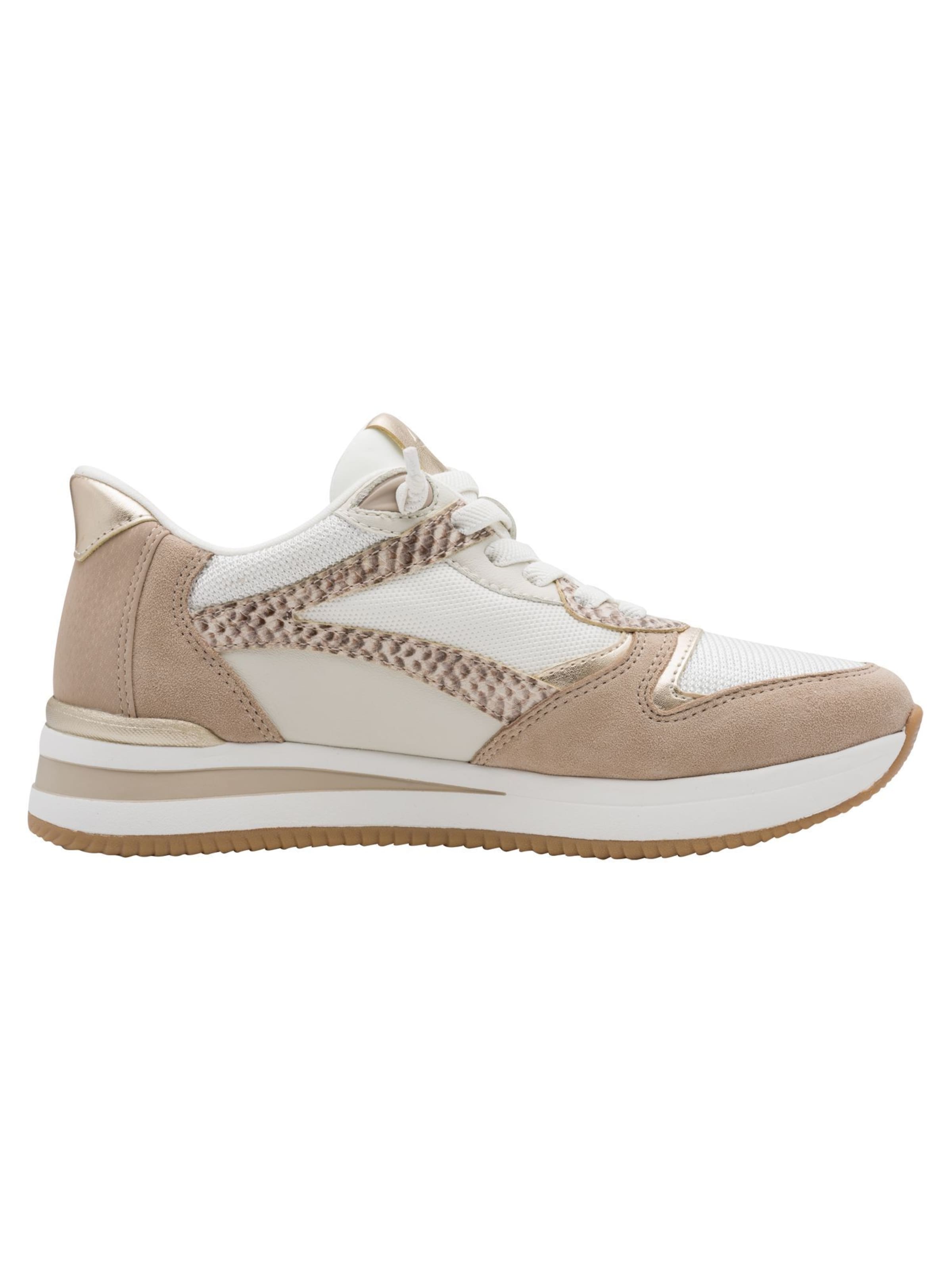 Tamaris Platform trainers in Beige