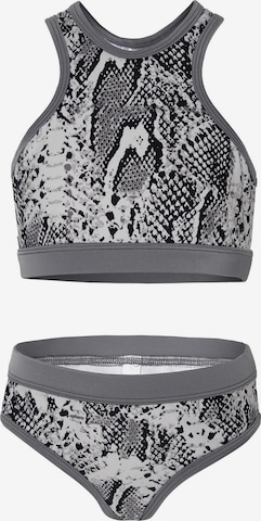 La V Bikini 'Basic' in Grey: front