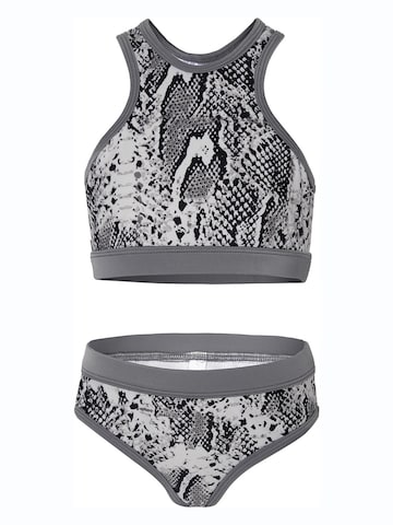La V Bikini 'Basic' in Grijs: voorkant