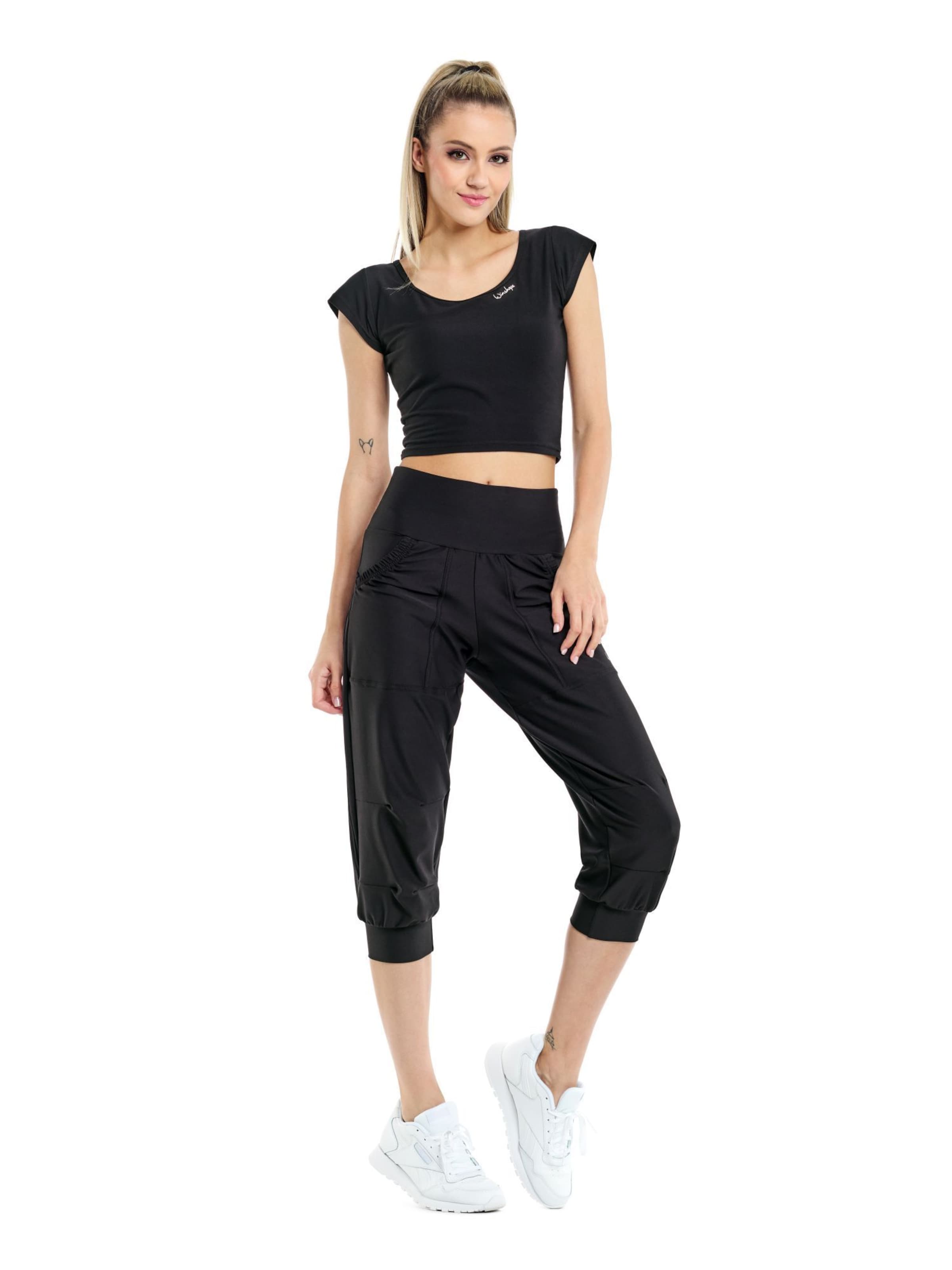 Winshape Tapered Παντελόνι φόρμας ' LEI201C ' σε μαύρο