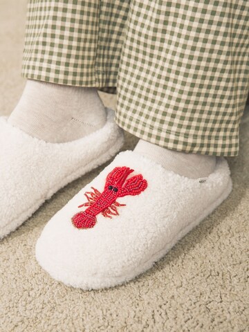 Pantoufle Next en blanc