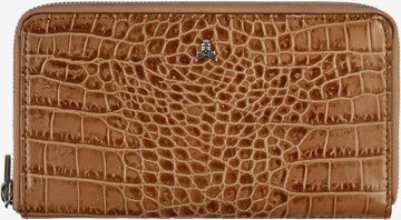 Scalpers Wallet in Brown: front