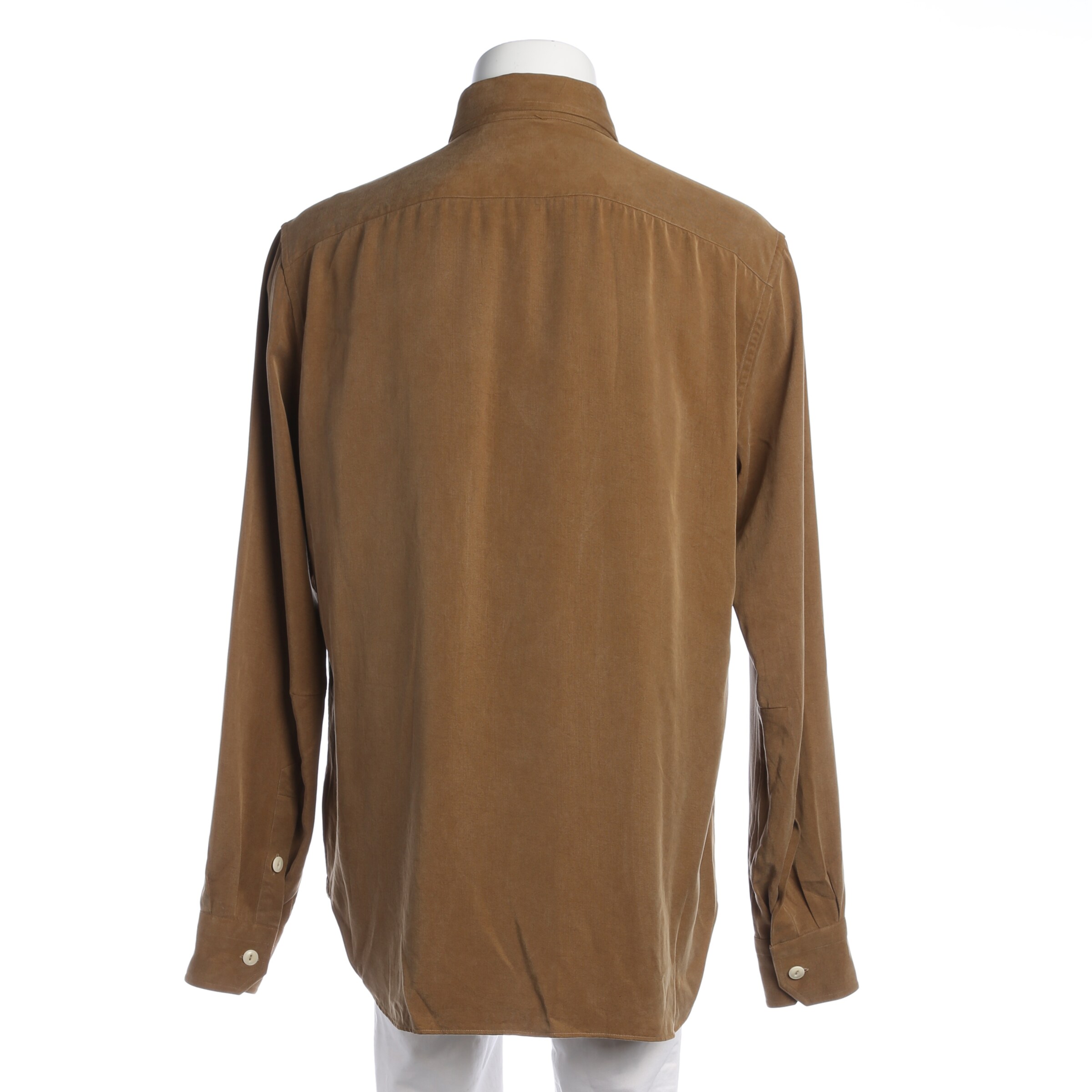 Doppiaa Button Up Shirt in M in Brown