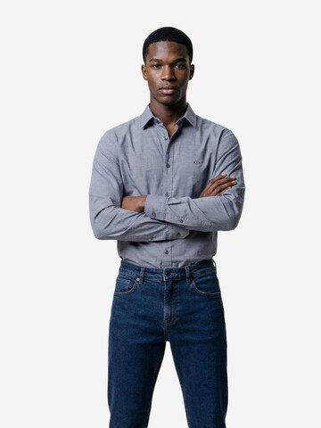 ARMANI EXCHANGE Comfort fit Overhemd in Blauw: voorkant