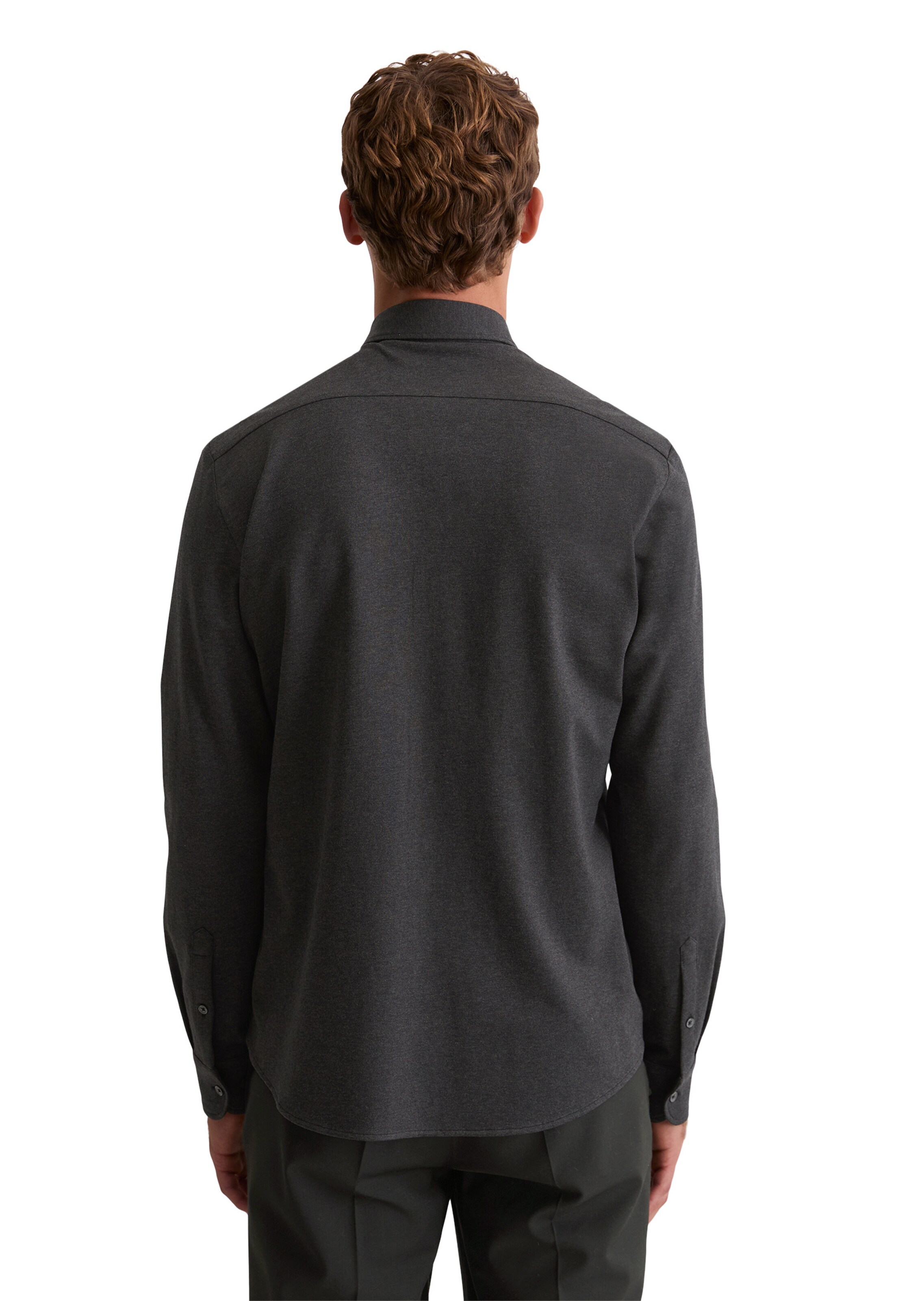 Marc O'Polo Slim fit Overhemd in Zwart