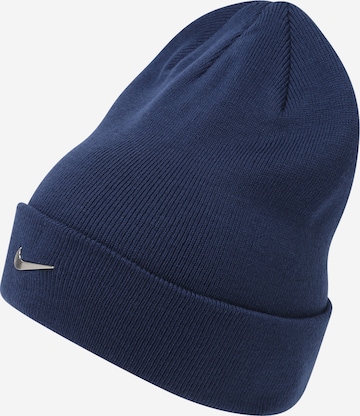 Bonnet 'Peak' Nike Sportswear en bleu : devant