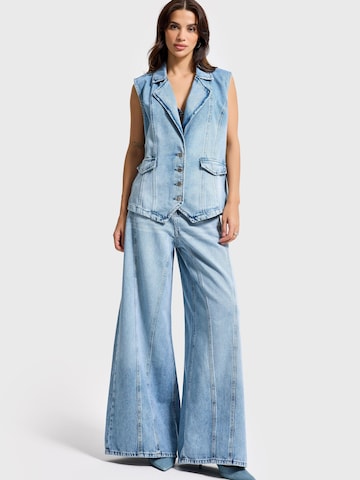 Wide Leg Jean 'PALAZZO MID RISE JEANS' IT'S BASIC en bleu